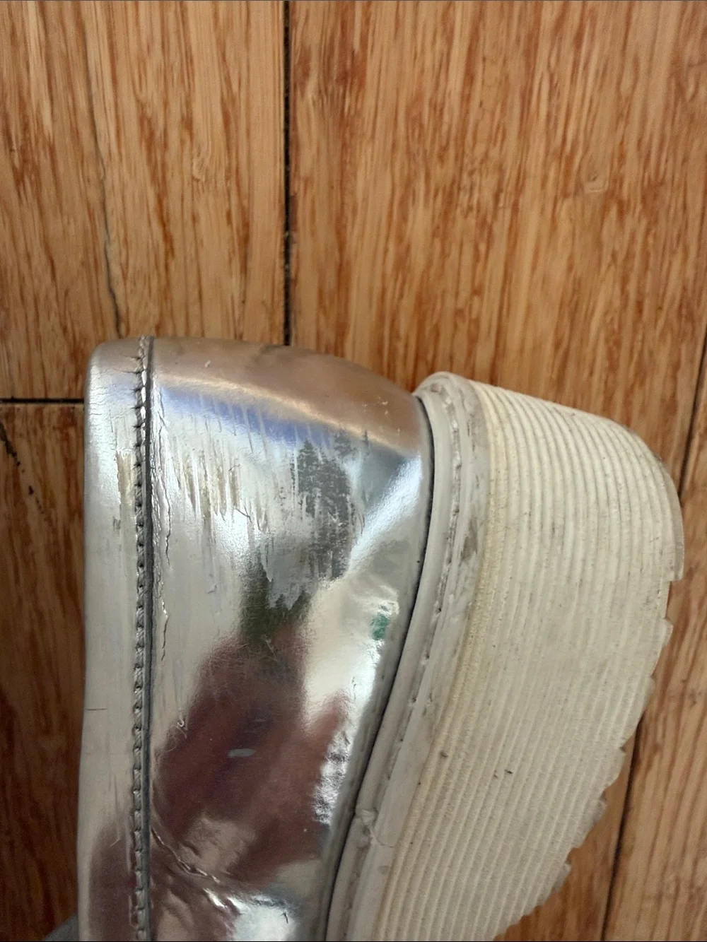 Silver Prada Loafers - 36 - Picture 5 of 6